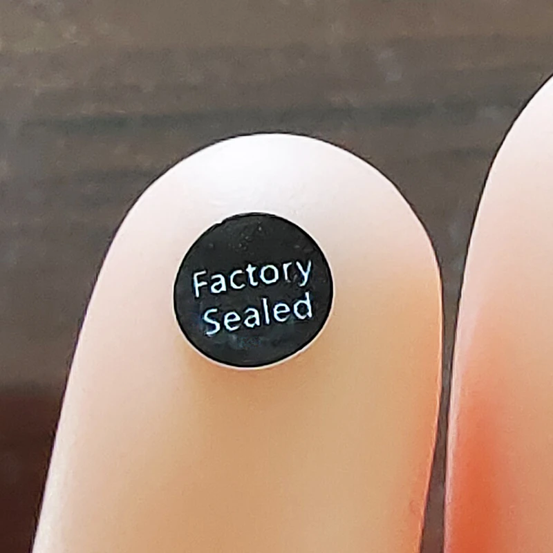 450pcs 5mm Factory Sealed Black Tamper Evident Removal Proof Brittle Paper Label Electronic Device Repair Guanantee Sticker
