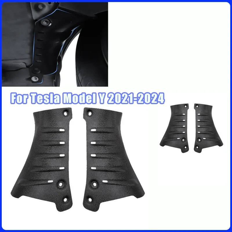 แผ่นป้องกันท่อหล่อเย็นอะลูมิเนียมอัลลอยสำหรับรถยนต์เทสล่า รุ่น Y ปี 2021-2024 สำหรับติดตั้งใต้แบตเตอรี่ใต้ท้องรถโดยไม่ต้องเจาะ