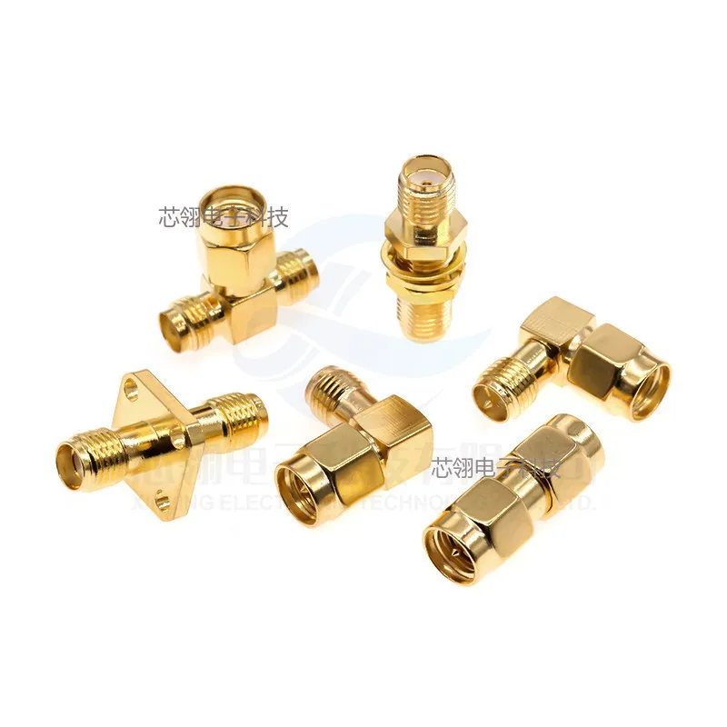 2pcs SMA RF Male to Female Adapter JKW Reverse-Pole Elbow, Two-Way/Three-Way 90 135 Degree RF Connector for Antenna Waterproof