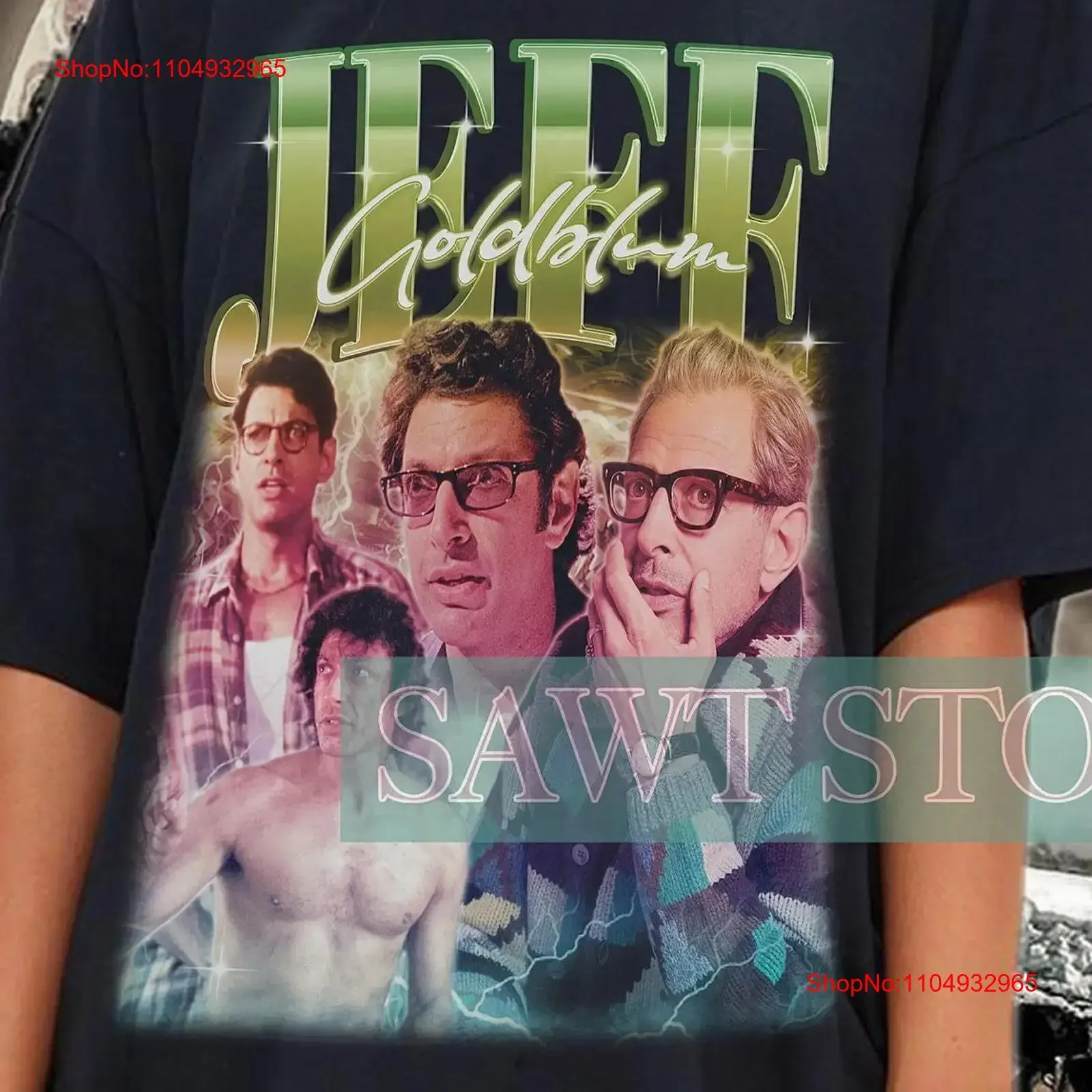 

JEFF GOLDBLUM Vintage T Shirt Bootleg Fans s Retro vintage Washed Stretched Comfortable Breathable Stylish streetwear Slightly