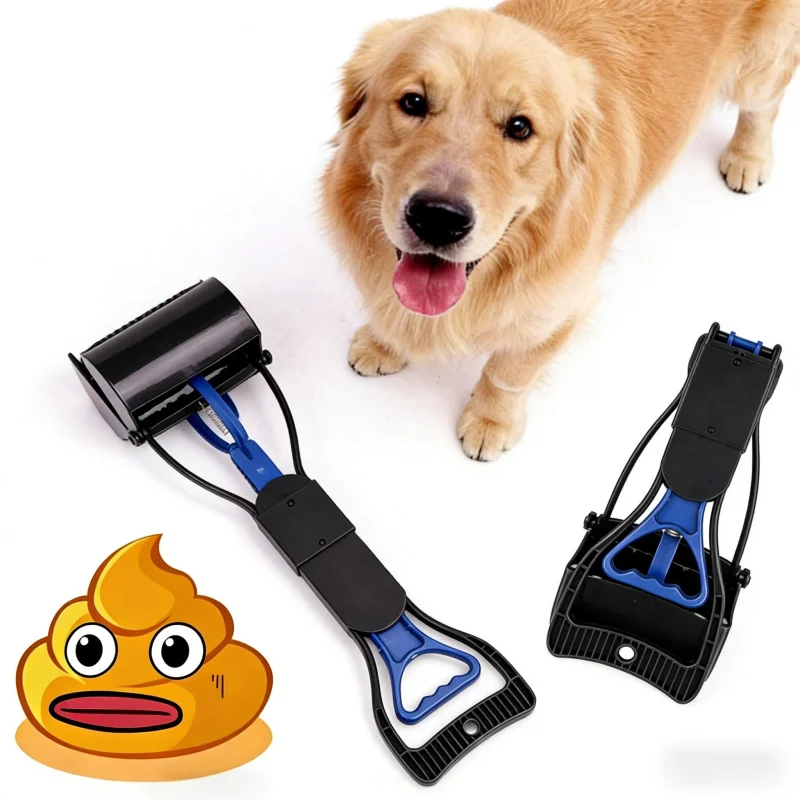 

Складная лопатка для уборки за собаками с длинной ручкой, инструмент для сбора отходов животных на улице и дома