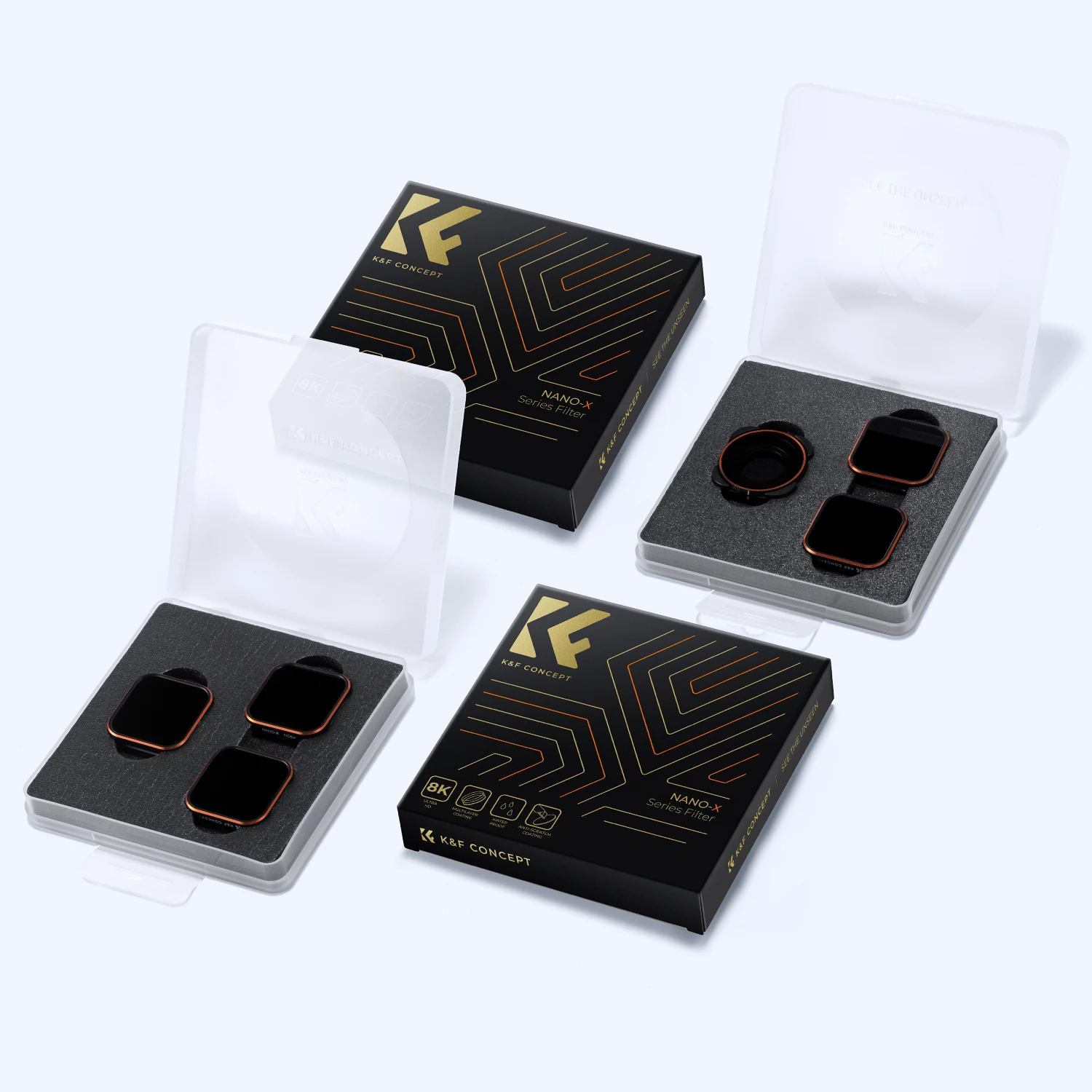 K&F CONCEPT CPL ND Filterset für GoPro Hero 10 11 12 13 Schwarz variabel ND8 ND16 ND32 ND64 ND1000 ND2-32 ND32-512 Action-Kamera – Detail 15
