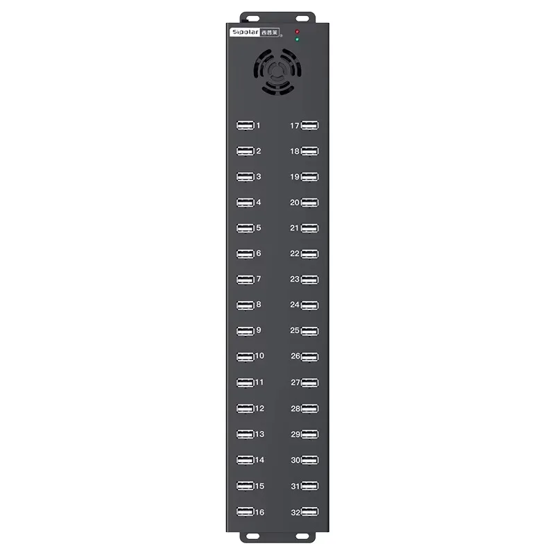 A-832 32  Port  Usb 2.0  Hub with 240W Power Adapter Tablets Charging Station Phone  Charging Station