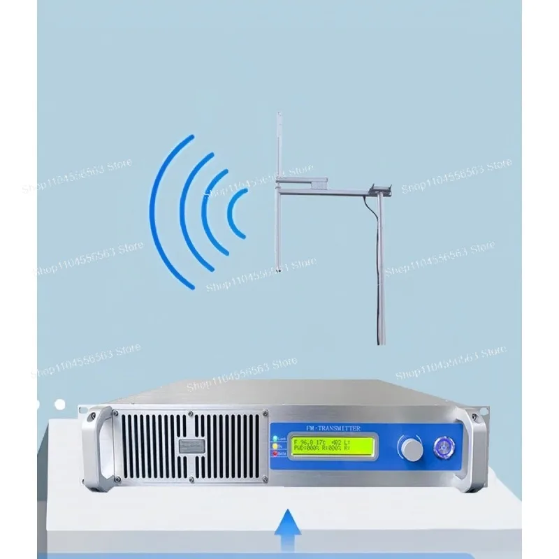 

Multi-Power FM Transmitter Broadcasting Equipment (300W/500W/1KW/1500W) - With 30M 1/2 Cables + Single Dipole Antenna