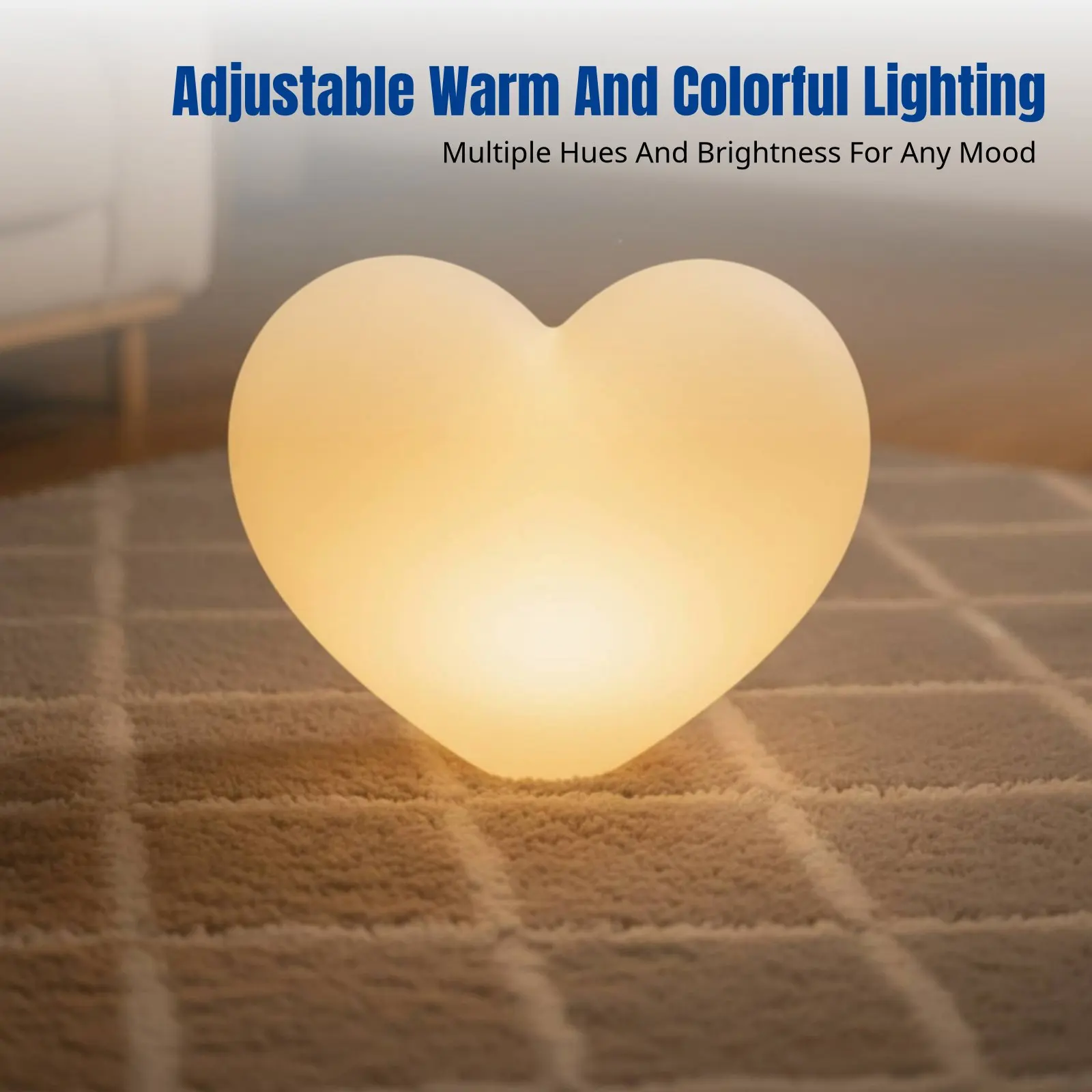 

Creative Heart-Shaped Night Light, Handheld LED, Rechargeable, Remote Control, Stage Dance Prop