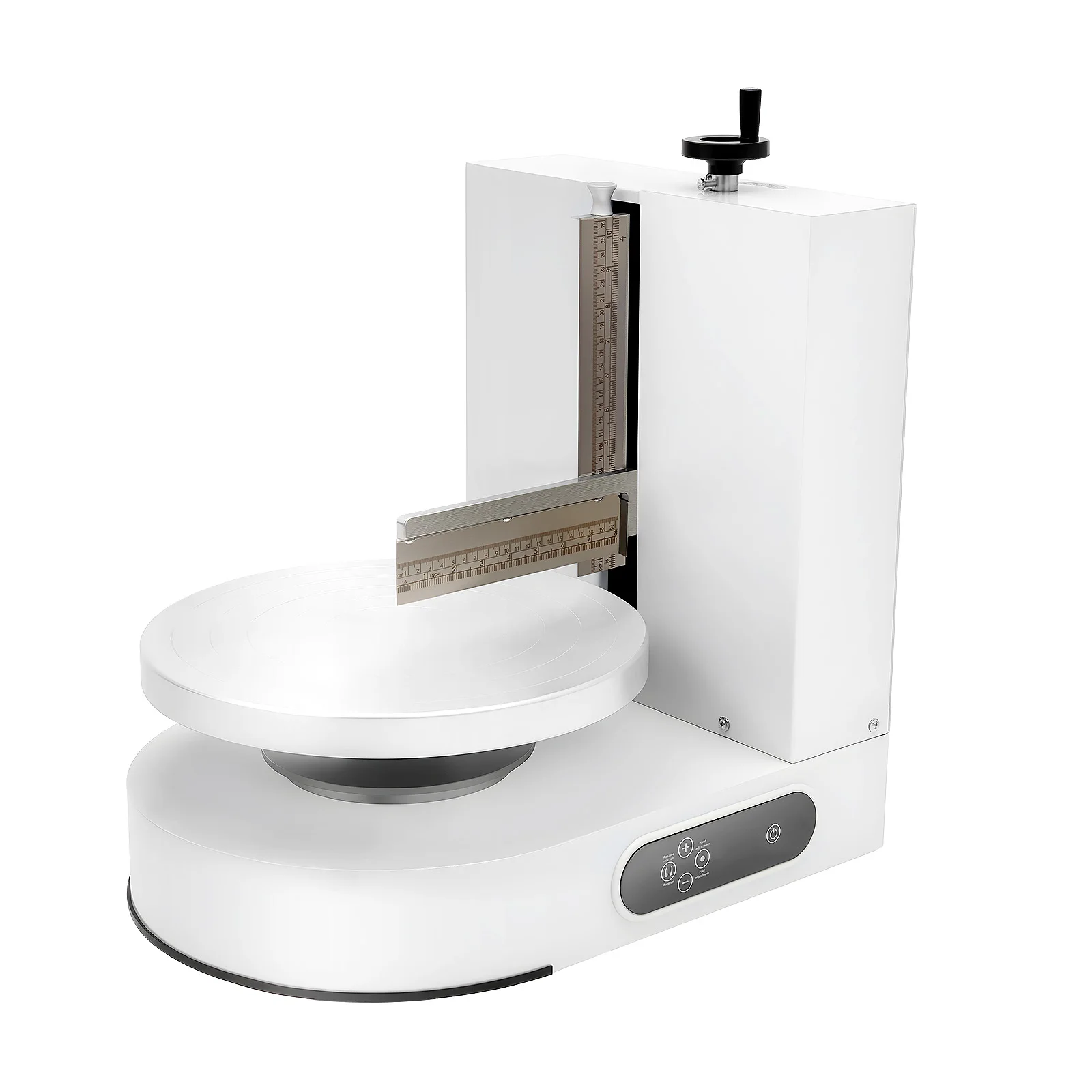 

Электрическая машина для украшения торта, высокоскоростной двигатель 320 об/мин, регулируемые ножи, ЖК-дисплей для кремового покрытия торта