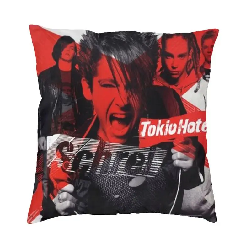 Tokio Hotels Cushion Covers Sofa Living Room Heavy Metal Music Rock Square Throw Pillow Case 40x40