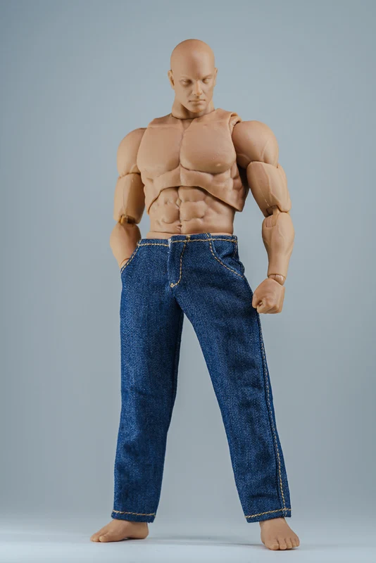 Ropa de muñecas masculinas a escala 1/12, jeans de tendencia holgados para figura de acción de muñeca TBLeague JIAOU de 6 pulgadas