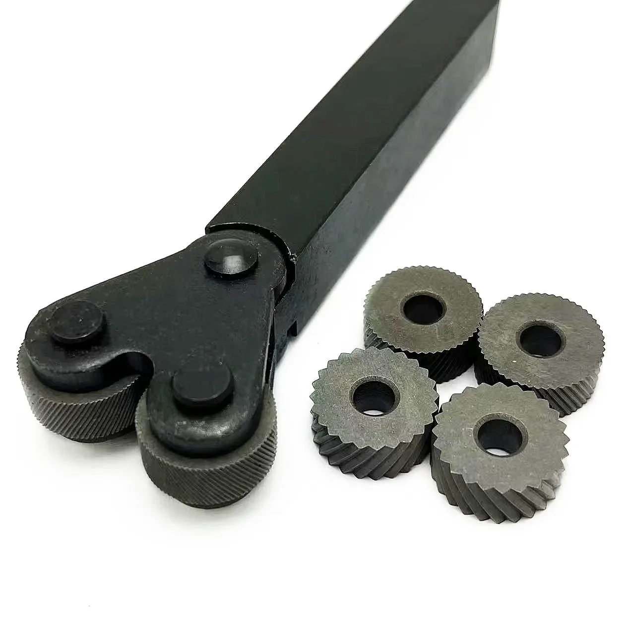 

Набор фрез для накатки из быстрорежущей стали, 6 шт., 0,6/1,0/2,0 мм + стальной держатель инструмента для токарного станка 16x18 мм (прочный, высокоточный)