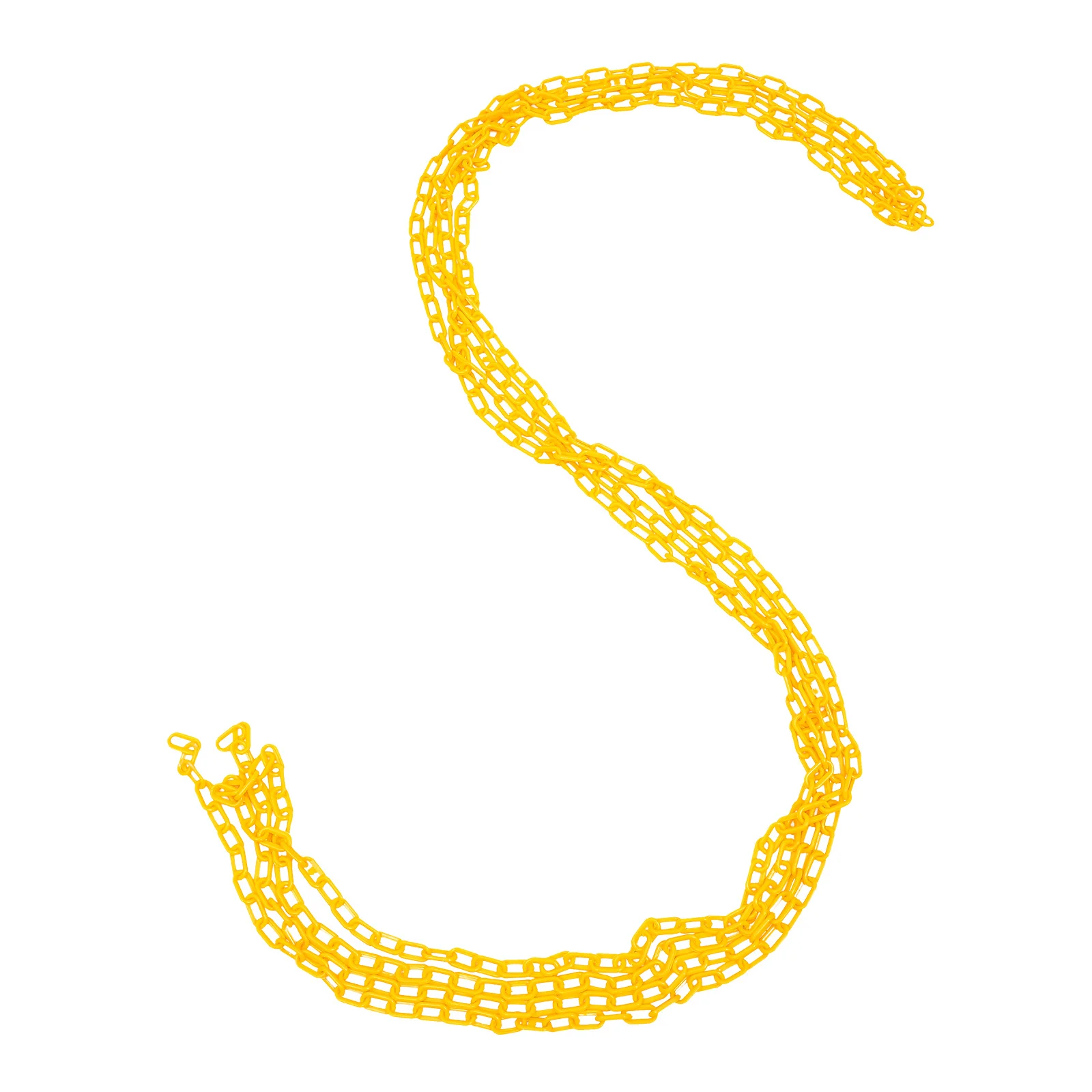 سلسلة تحذير بلاستيكية 10 متر حاجز أمان أصفر للتحكم في الحشود وعزل بناء الطريق تحذير متين مقاوم للطقس #2