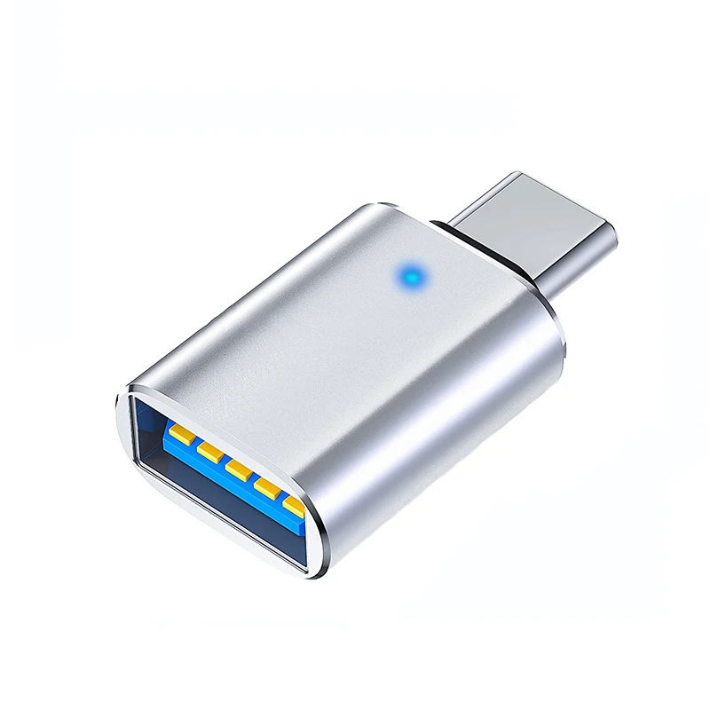 1/5/10PCS USB 3.0 OTG Adapter USB-C to USB A Converter Suitable for Macbook Samsung Xiaomi Huawei LED USBC OTG Connector