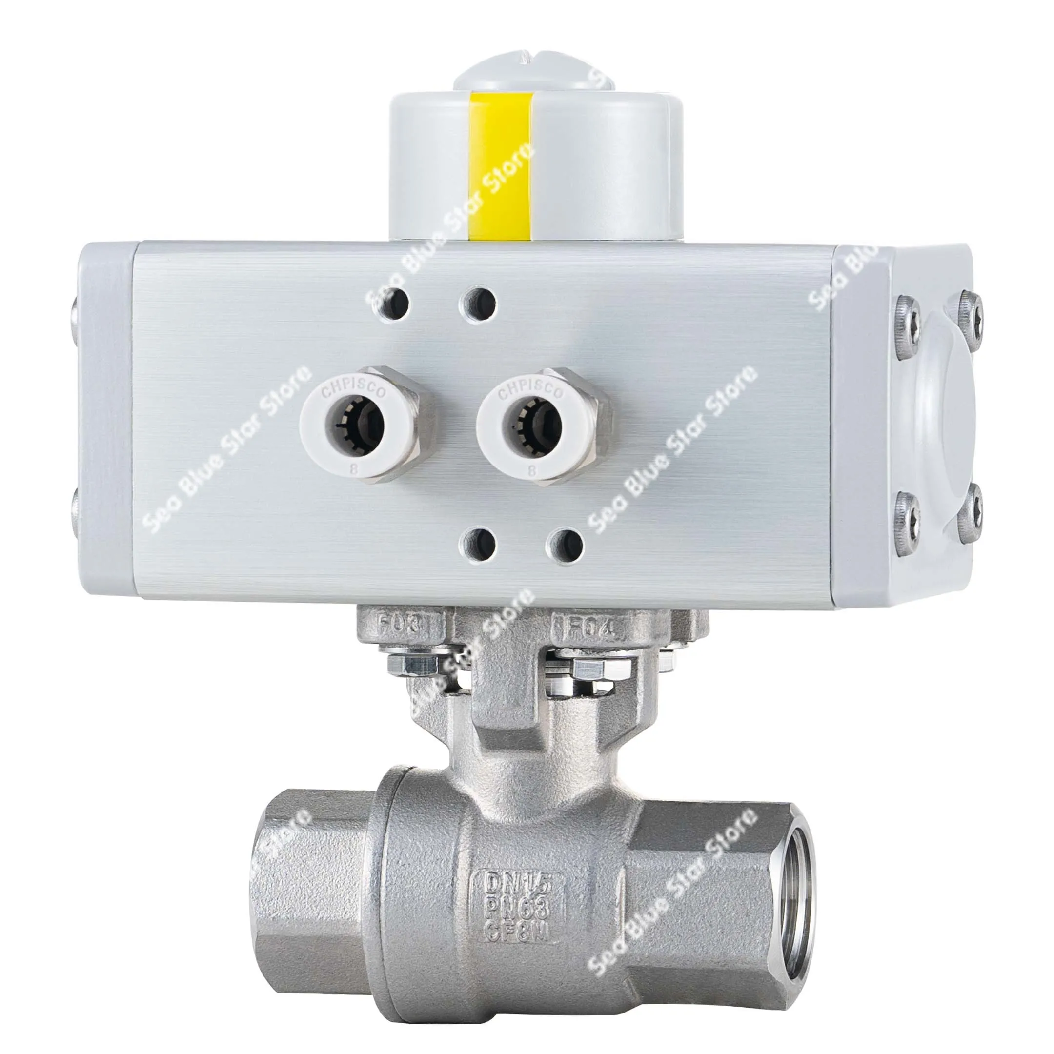 

Пневматический двухсекционный шаровой кран из нержавеющей стали 304316, диаметр высокого давления, небольшой отрез RTQ611F-16P