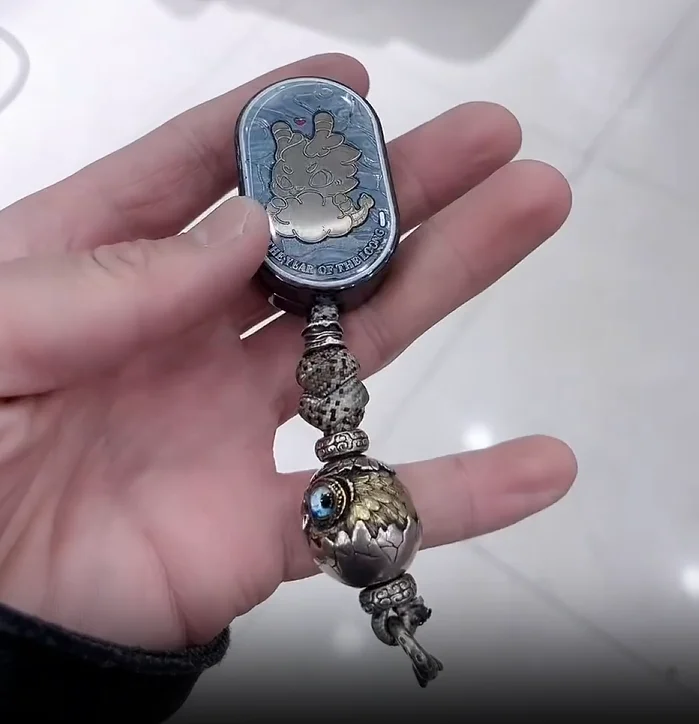 Used EDC HEEDC Lingyun 3.0 Zirconium Rainbow+Sealed Crystal fidget slider decompression toy