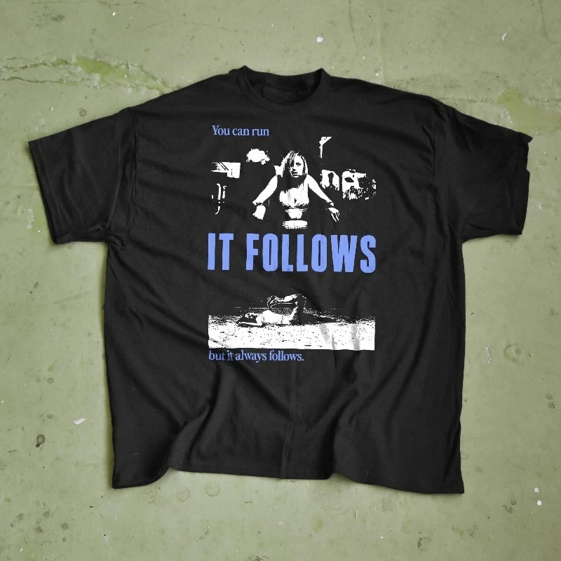 It Follows T-Shirt - Cult Horror Movie Tee, Scary Cinema Gift All-season casual comfortable base layer T-shirt, unisex.