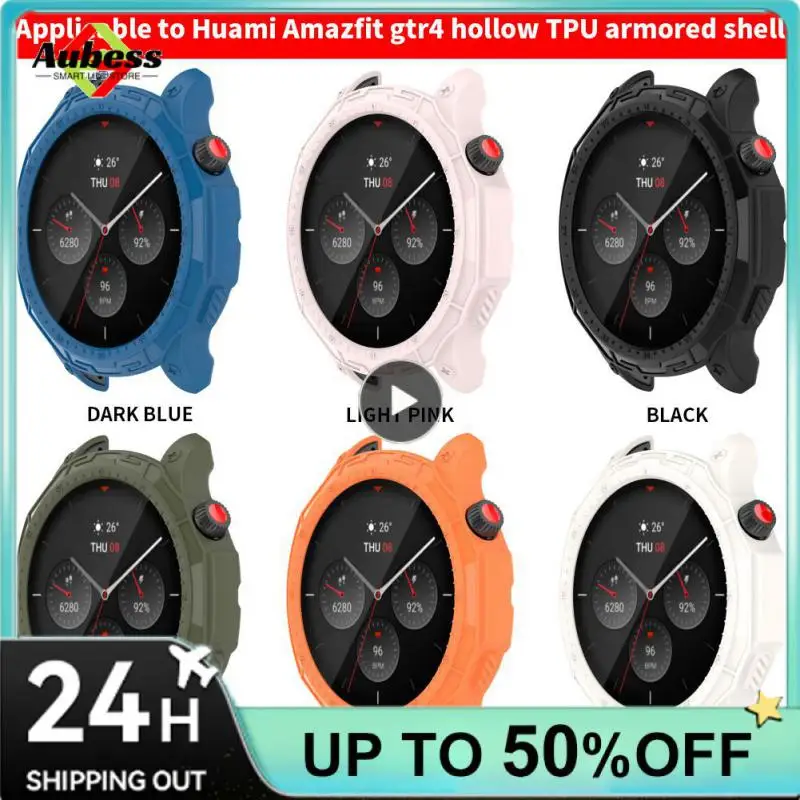 

2/4/6PCS Smart Accessories Screen Protector Tpu Watch Case Cover For Amazfit Gtr4/amazfit Gtr4 Protection Case Soft