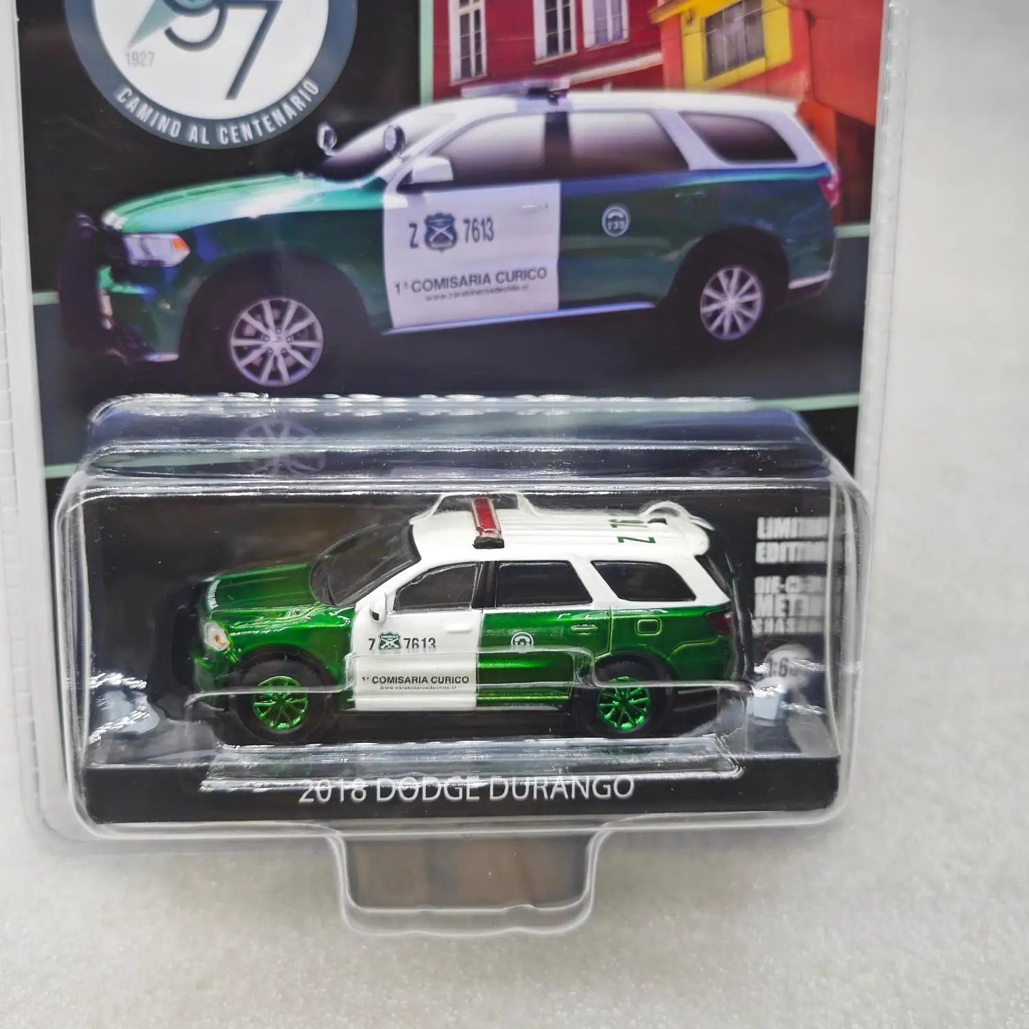 1:64  Green Light  2018 Dodge Durango, Chile Toy Car Model Simulation Sound Light Collection Kids Gift