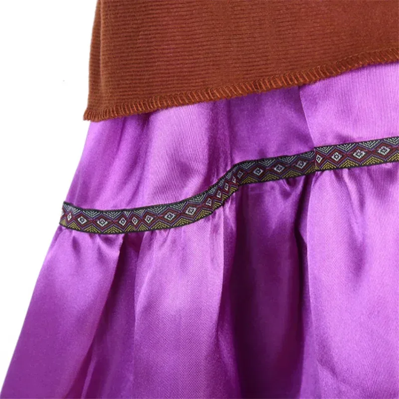 CoCo Mama Imelda Cosplay Costume Girls Skeleton Dresse Music Dreaming Around Halloween Party Fancy Dress For Kids Purple