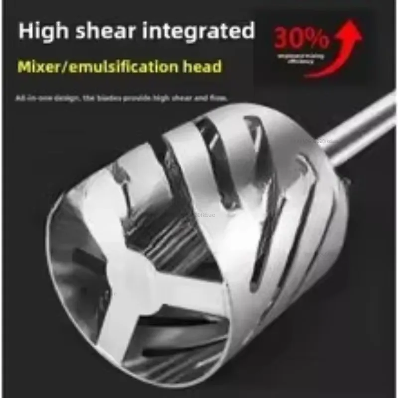 304/316 Stainless Steel Integrated Turbine Agitator High Shear Dispersion Emulsification Machine Head Powder Liquid Mixing
