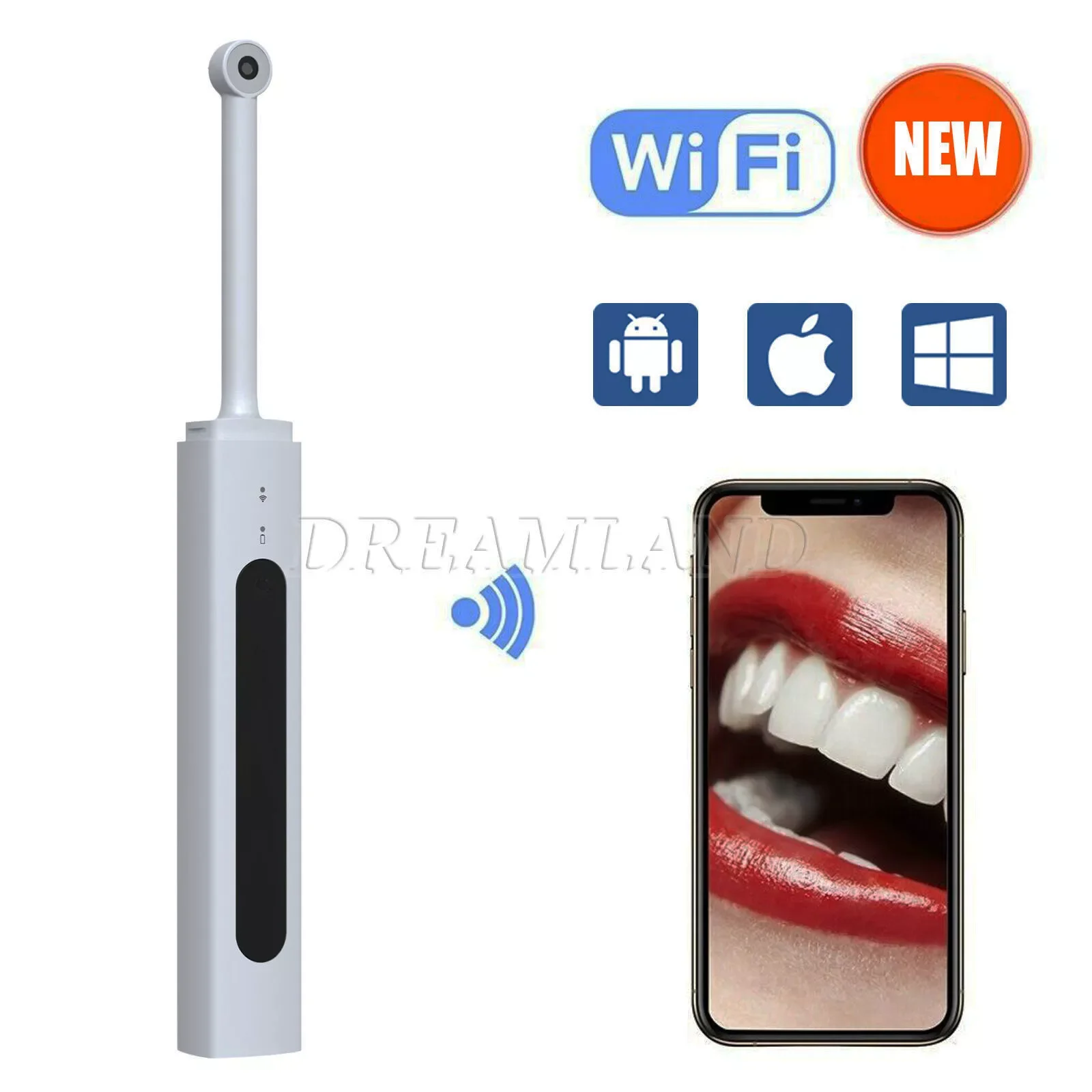 Intra Oral Camera Dental Endoscope HD 1080P Endoscopic Mini Wifi Dental Camera