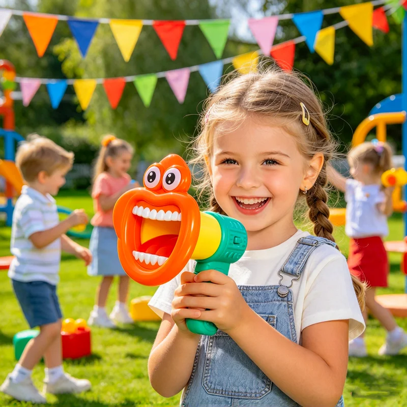 Home/Party Handheld Funny Loudspeaker, Multi Channel Music Variable Voice Loudspeaker, Creative Toy (Excluding Battery)