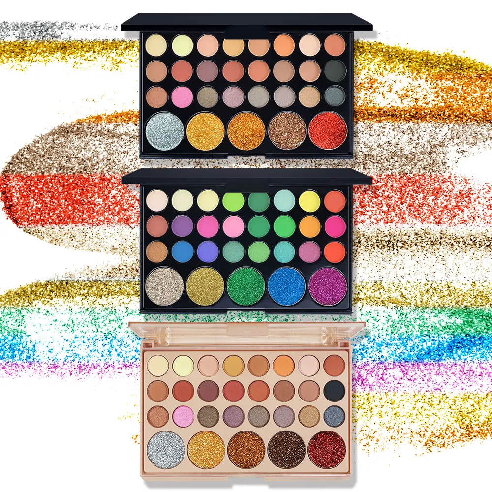 POPFEEL Palette de fards à paupières 29 couleurs – Finitions polyvalentes scintillantes, satinées et mates pour chaque occasion pour un look époustouflant.