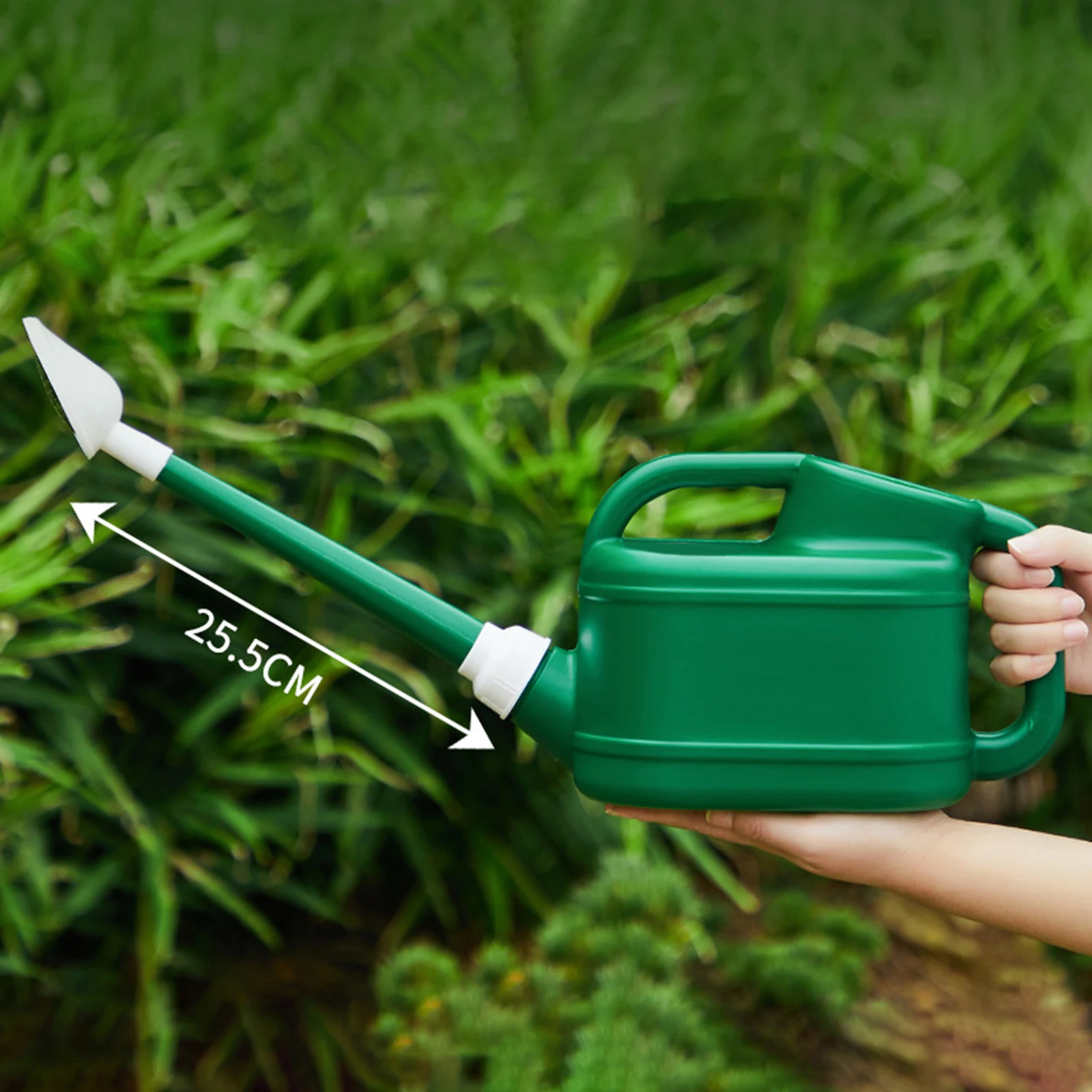 Regadera para el hogar, regadera para jardín con cabezal de aspersor, boquilla larga para plantas, casa de plantación de granja, patio trasero de flores