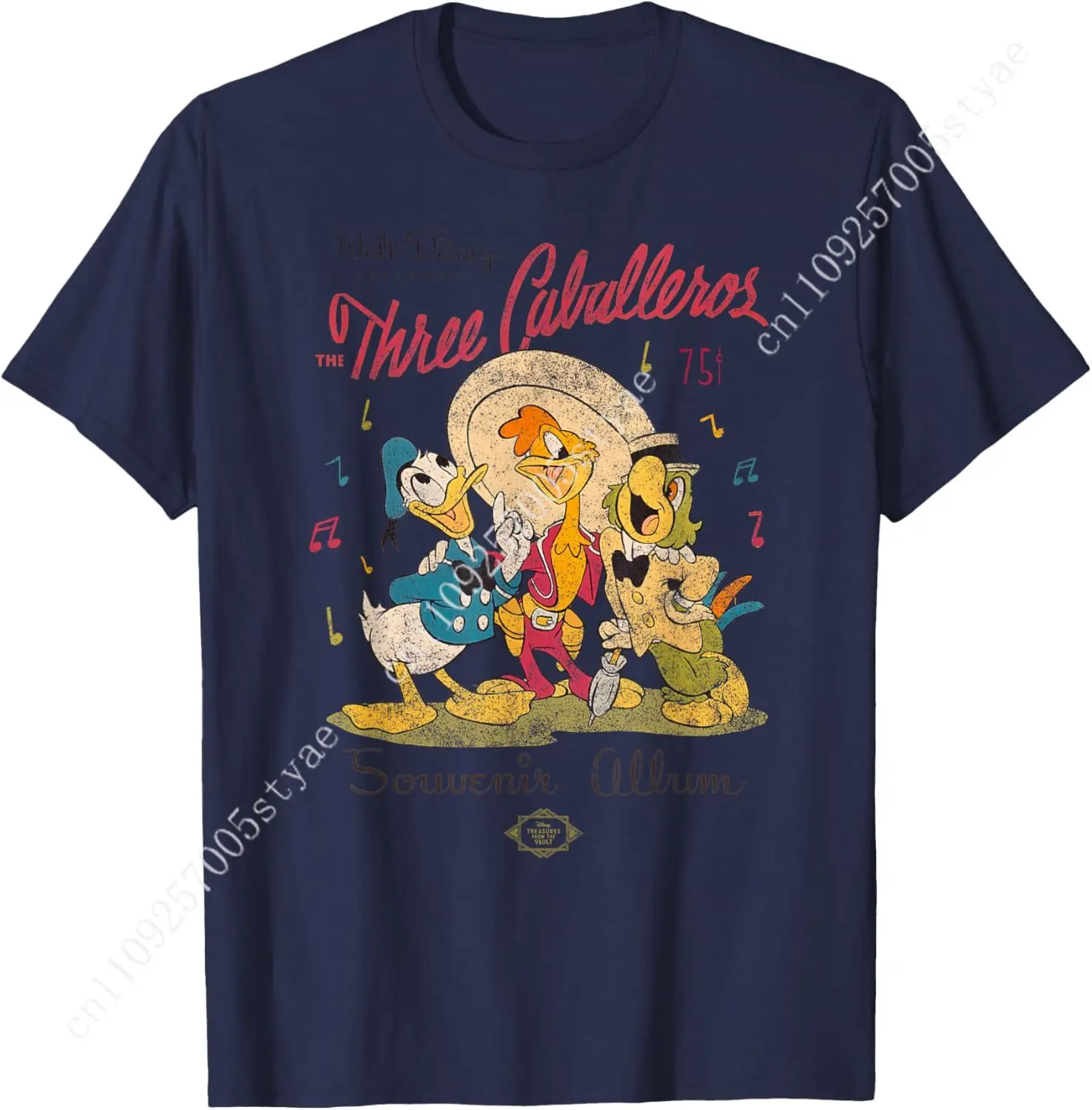 

Disney The Three Caballeros Donald Duck Vintage Distressed T-Shirt Small