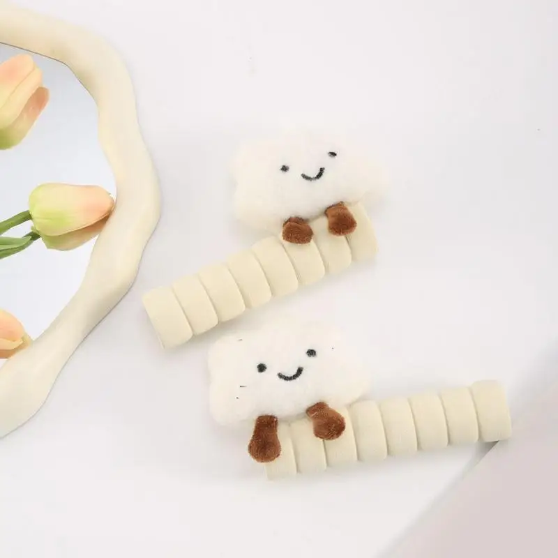 Cute Cloud Door Handle Cover Anti Bump Anti Static Safety Door Knob Protector Furniture Decor Home Accessories Anti-collision