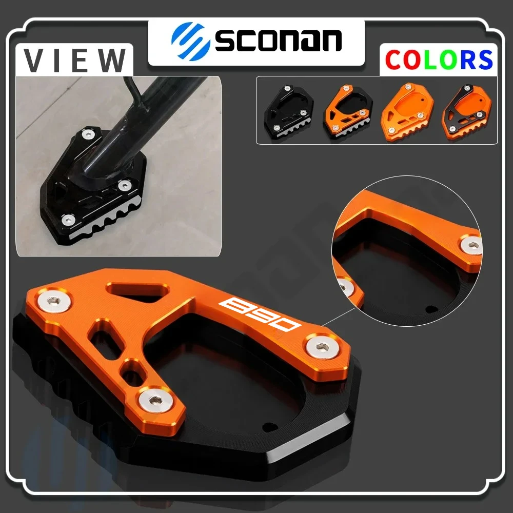 

For 890Adv R 890ADV R 2020 2021 2022 2023 motorcycle accessories Side Stand Plate Kickstand Enlarger Support Extension Pad