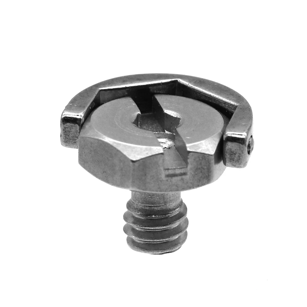 1/4 "Schroef Voor Dslr Camera Statief Quick Release Plaat Zilver