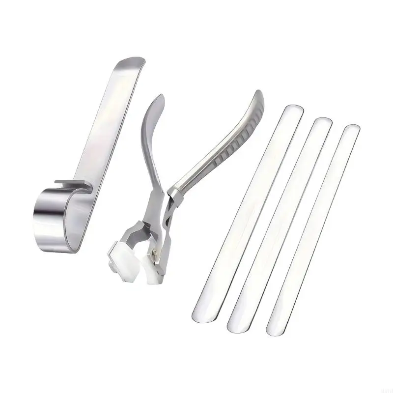 Jewelry Bangle Shaping Tool Set, 5 Piece with Holding Base, Protective Jaw Plier and 3 Straight Forming Guides for and M4YD