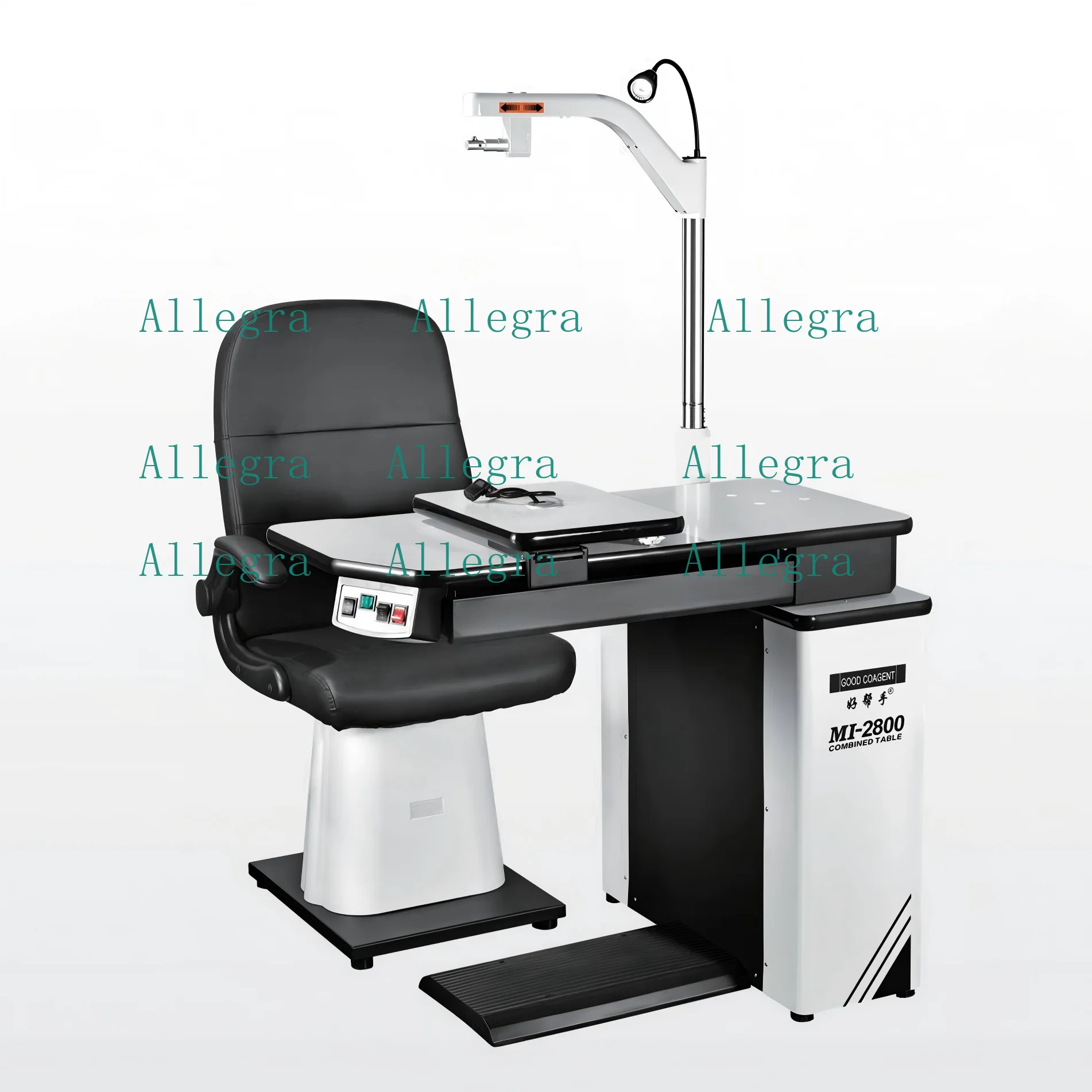 Optometry Unit Combined Table and Ophthalmic Chair Electric Combination Table Refraction Unit for Eye Hospitals and Optical Shop