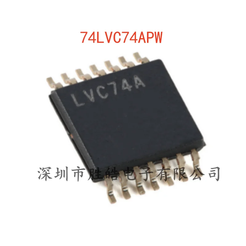 

(10PCS) NEW 74LVC74APW , 118 Double-D Flip-Flop with Position and Reset TSSOP-14 74LVC74APW Integrated Circuit