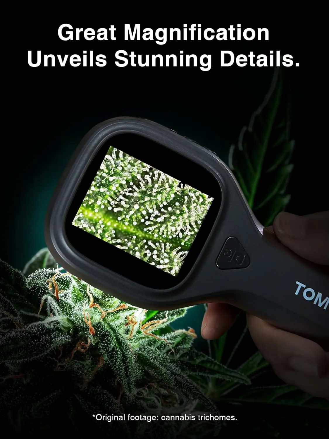 TOMLOV P10 Evo  Handheld Microscope LED Light - Error Coin Magnifier for Collectors, Portable Jewelers Loupe for Adults & Kids