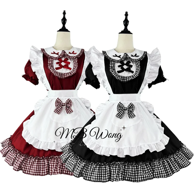 

Christmas Lolita Cosplay Costume Maid Uniform S-5XL Lovely Lolita Dress Shoes Role Play Halloween Carnival Costume Party Outfit