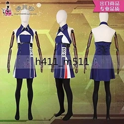 Full set Azur Lane USS Essex Intrepid Cosplay Costume Women Dress for Halloween Christmas Carnival Party Event