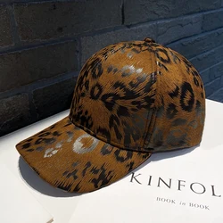 Korean Version of The Leopard-print Baseball Cap Spring and Autumn Ladies All-match Fashion Caps Summer Outdoor Travel Sun Hat