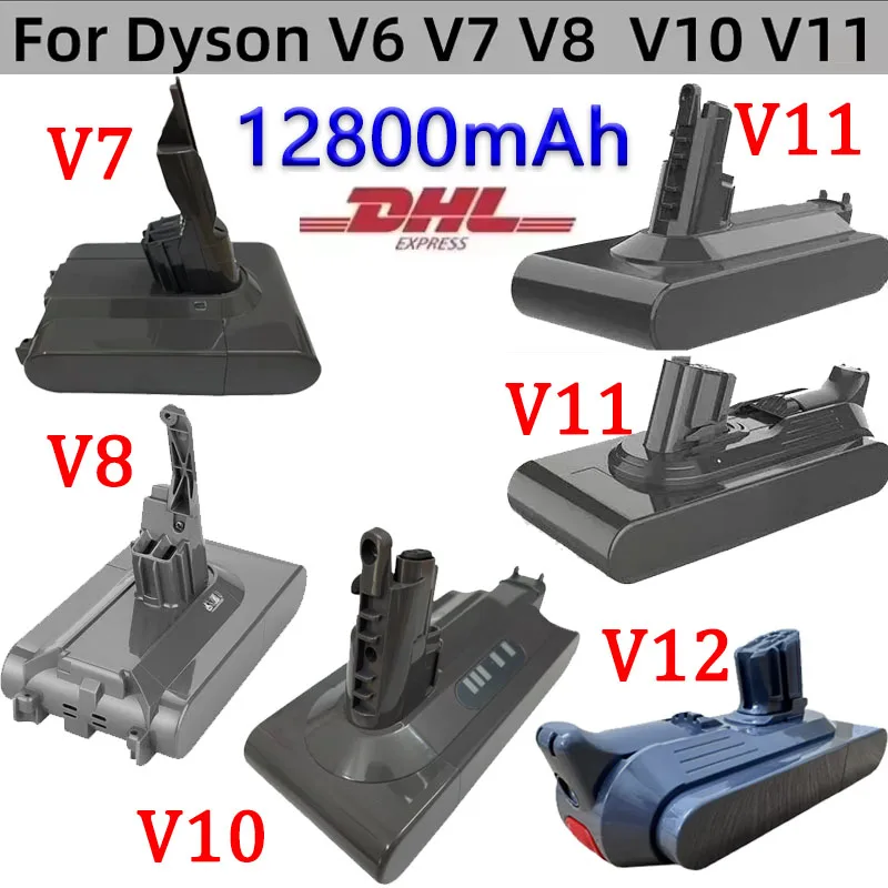 

100% New for Compatible with Dyson V10 V8 V11 V12 V7 Series SV07 SV09 SV10 DC62 Vacuum Cleaner Rechargeable Battery
