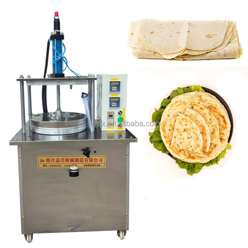 New Automatic Commercial Pneumatic Dough Flattener Chapati Making Machine Pancake Forming Pressing Machine 100kg High Efficiency