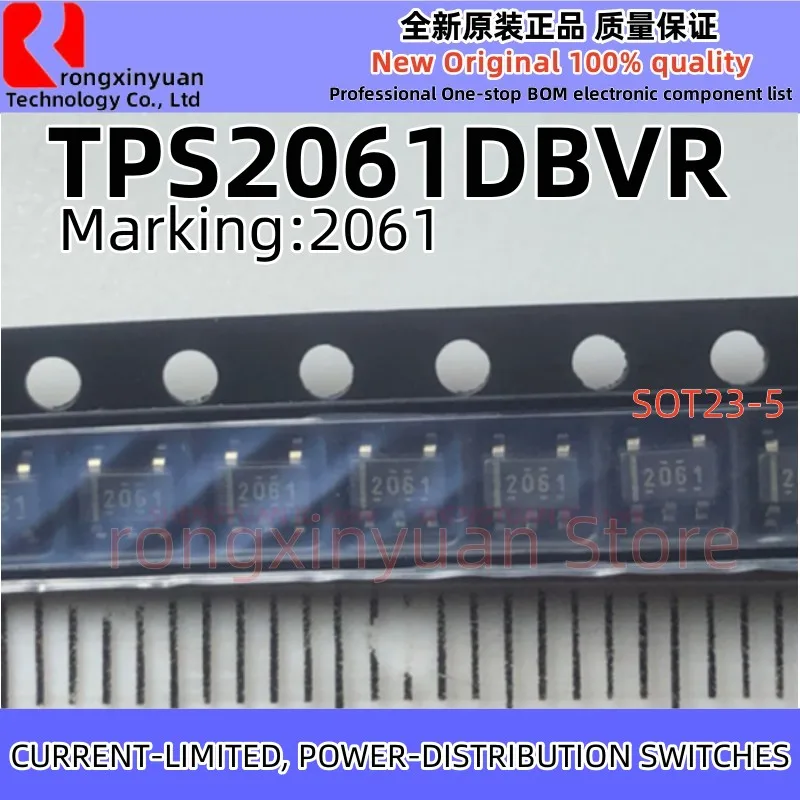 5-20Pcs TPS2061DBVR 2061 TPS2061DBVT TPS2061 CURRENT-LIMITED, POWER-DISTRIBUTION SWITCHES 100% new imported original 100%quality