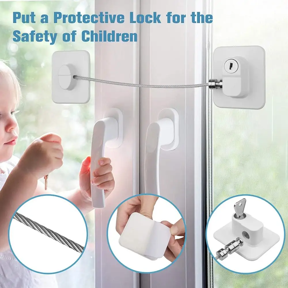 Baby Safety Refrigerator Lock With Keys or Coded Lock Infant Cabinet Locks Sliding Closet Door Lock Children Protection