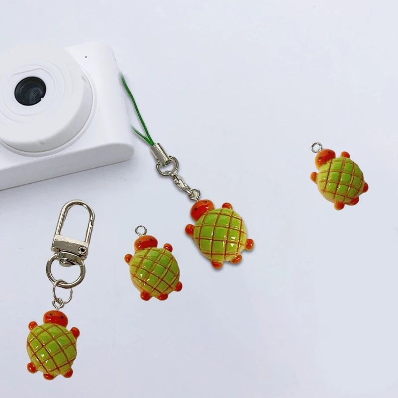 Sturdy Turtles Phone Pendant Charm Easy to Use Pineapple Bun Pendant Key Chain Sturdy Turtles Phone Pendant Charm Easy to Use