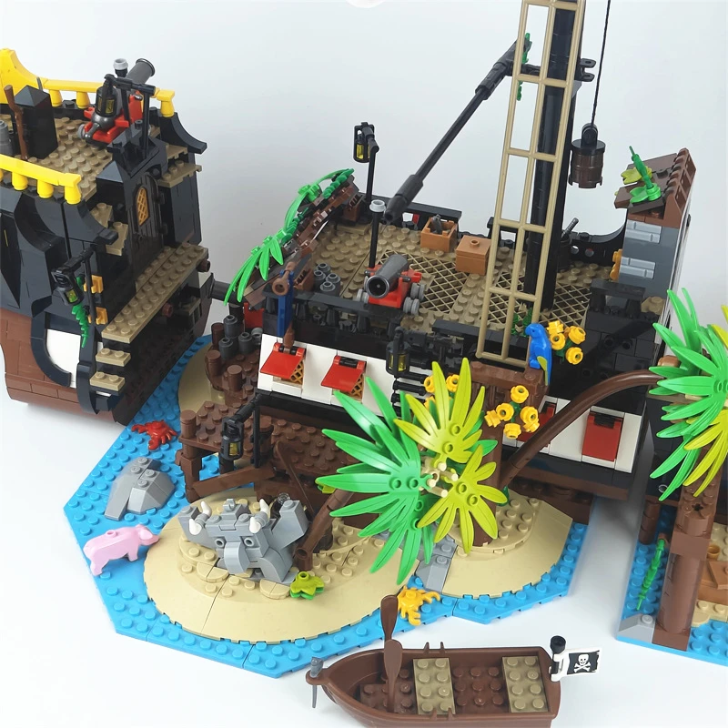 Filmmodell Fluch von Barracuda Bay 2545 Stück Bausteine Ziegel Geburtstag Weihnachten Kinder Geschenke kompatibel 21322 698998