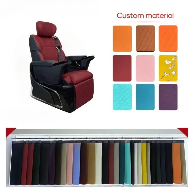 Cushioned Supportive Red Luxury Car Seat with Diamond Quilting for Premium Modification