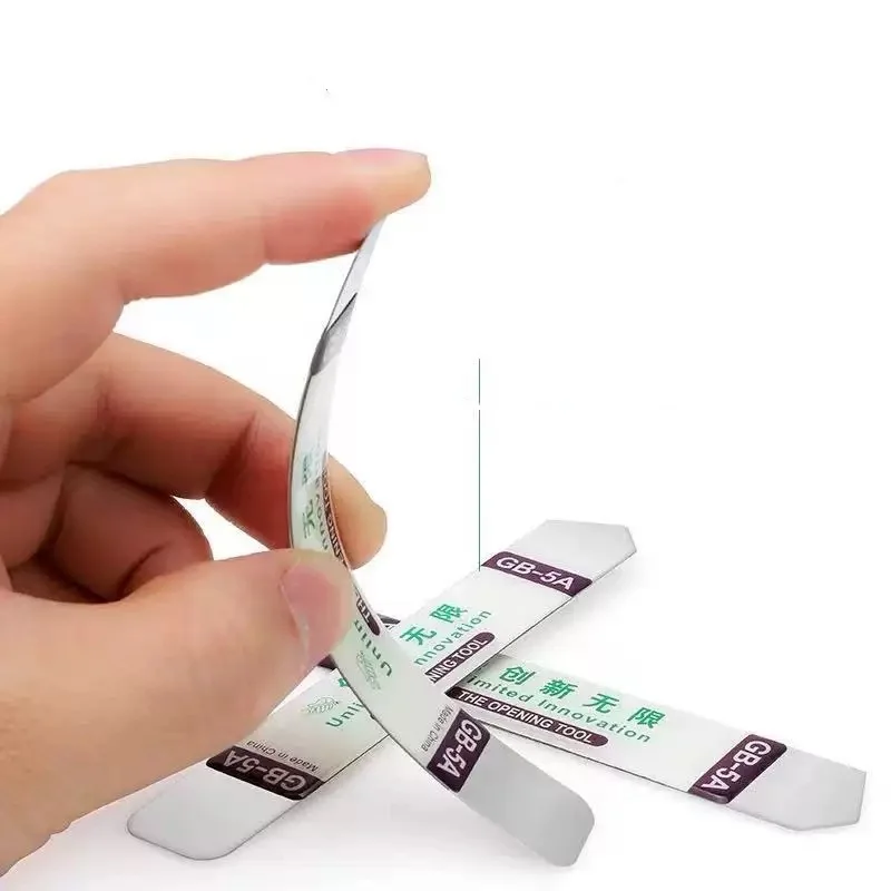 6/1 PC Stainless Steel Blade Soft Thin Pry Spudger Cell Phone Tablet Screen Battery Opening Tools for Samsung iPhone iPad Opener