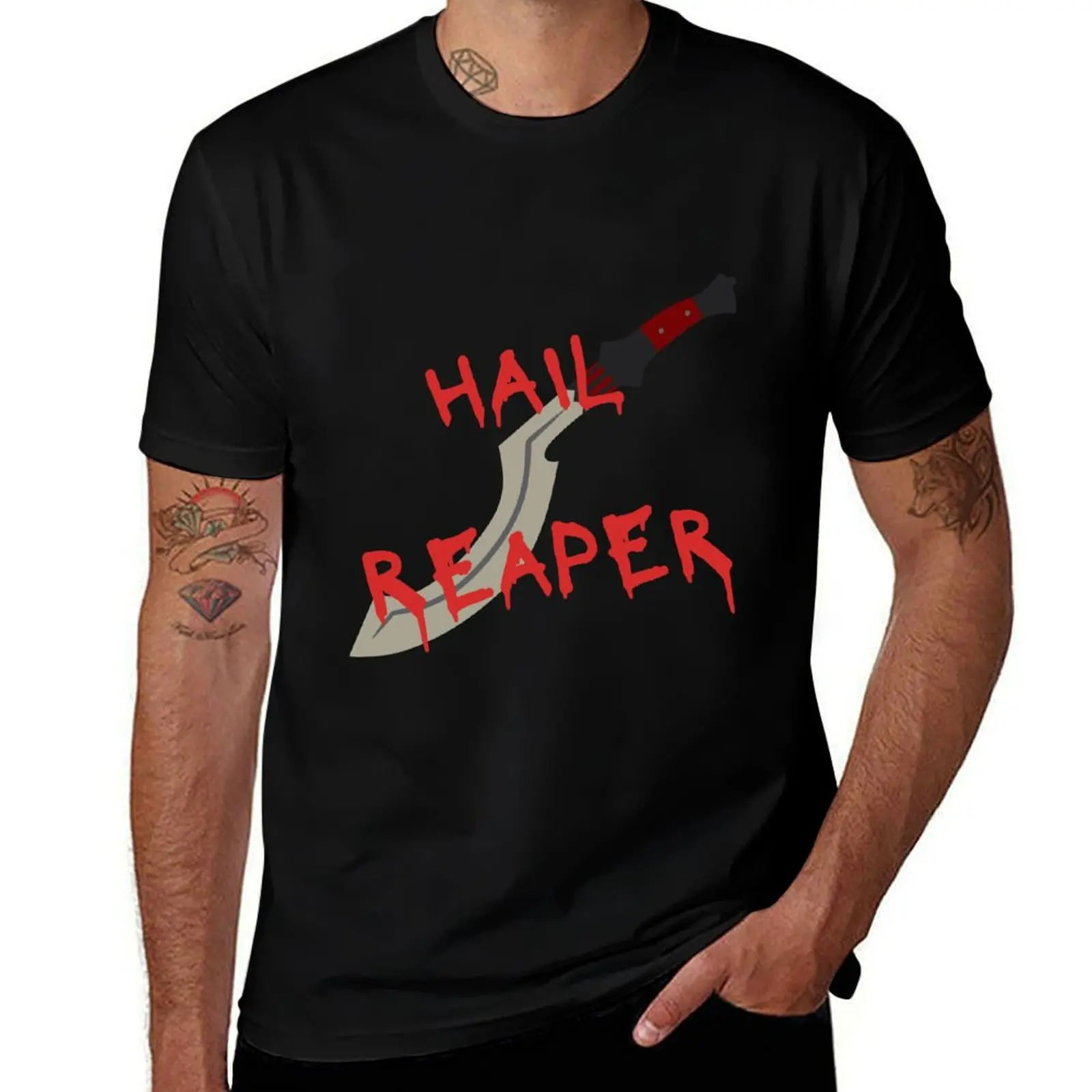 Hail Reaper Slingblade Red Rising Inspired T-Shirt Simple Casual Short Sleeve Cotton T-Shirt