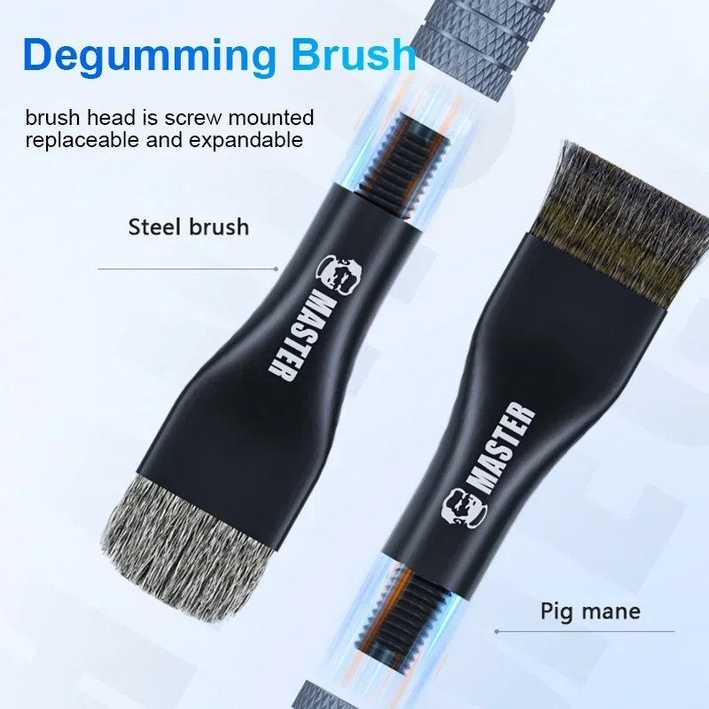 NEW Version MECHANIC Double-head Degumming Brush Multifunctional Cellphone Motherboard PCB Board IC Pad Glue Removal Brush