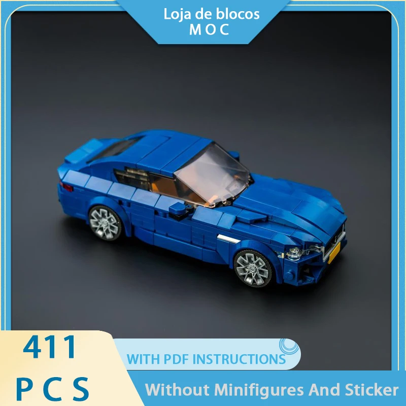 

Изысканный новый продукт: конструктор MOC, модель автомобиля Jaguar XF-R, технологичный модульный набор для сборки, детская игрушка, DIY-набор для самостоятельной сборки.