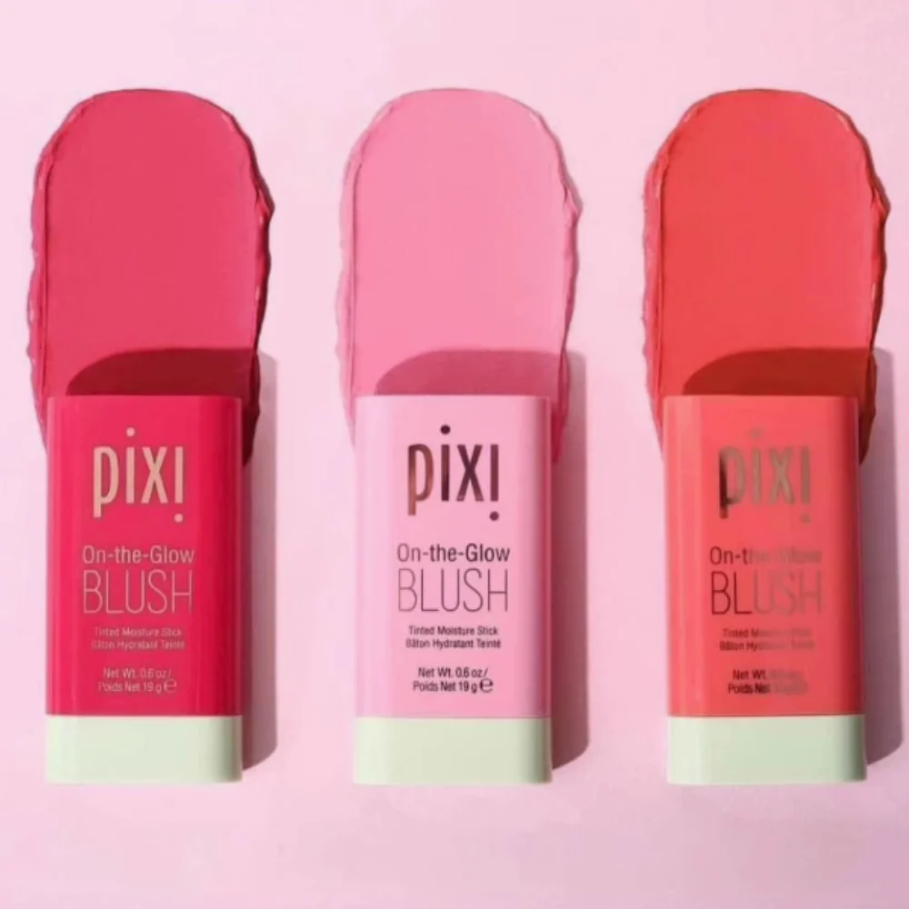 PIXI Gemakkelijk getinte cosmetische Rouge Brusher Multifunctionele Blush Stick Hoge kleur make-up Waterdichte lip Wang Blush Balsem Make-up