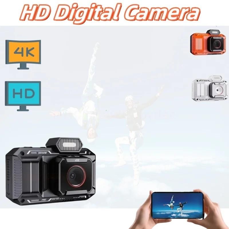 

2.8 Inch IPS 48M HD Digital Camera 18X Zoom Dual Lens Child Kameras Portable Instant Screen Photo Cam Photographic Camcorder